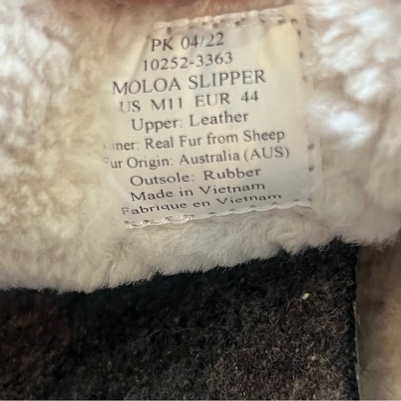 OluKai Men’s Moloa Slippers – Brown Leather | Size 11 - Picture 7 of 7